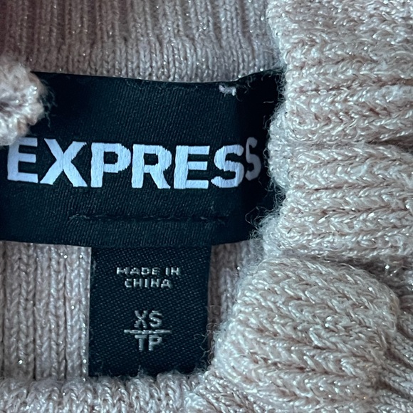 Express mock neck sparkly sweater, size XS. - Picture 5 of 12